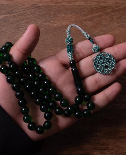 مسباح بكلايت اخضر شفاف