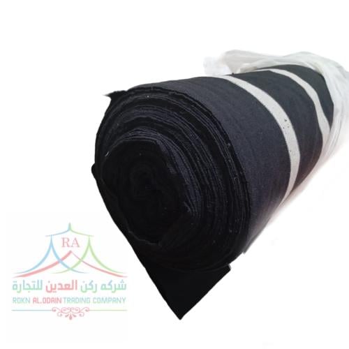 قماش مخطط اسود 26 مل 2*50 متر