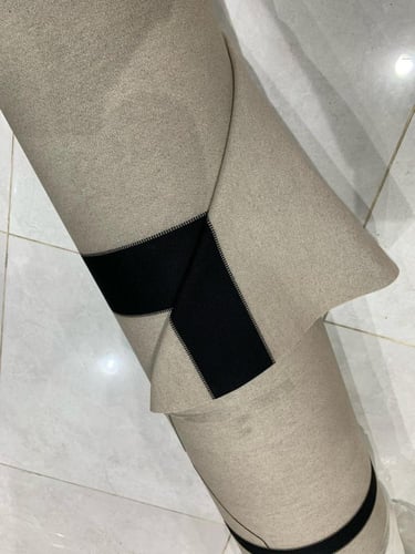 قماش هندي ابيض مخطط 1.88*50متر 670 جرام