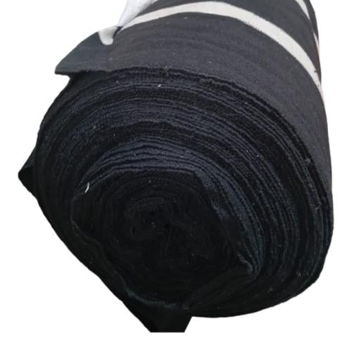 قماش مخطط اسود 18 مل 2*50 متر