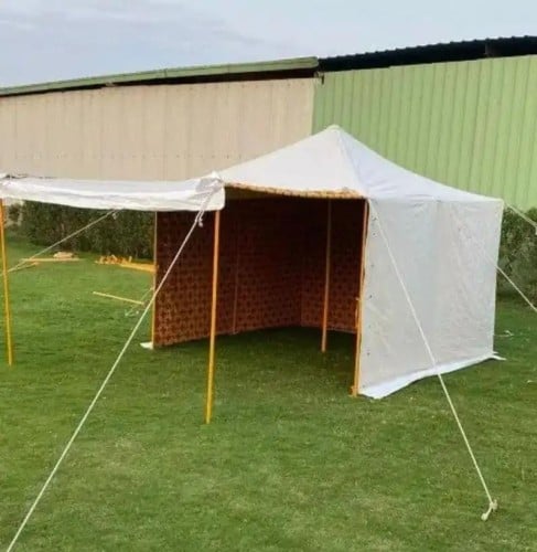 خيام سفري اللون ابيض 4*4 يارد