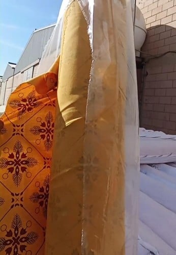 بطانه خيام اصفر مشجر 90 سم * 200 المقاس باليارده