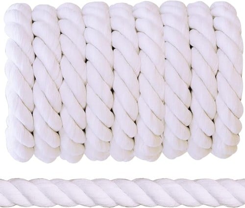 حبال ناصع البياض 100 متر