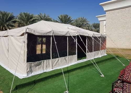 خيام النجوم ابيض واجهه شفاف 3 غاظ 30 مل