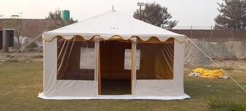 خيمة راحتنا هيكل حديد 4x4 غاظ 3 سماكه 34 مل