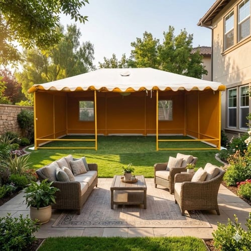 خيام راحتنا هيكل حديد جميع المقاسات 3 غاظ