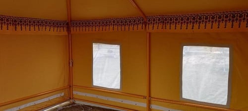 خيام راحتنا هيكل حديد 7x5 غاظ 3 سماكه 34 مل