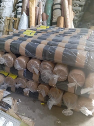 شبك ظل بيج خط اسود 150جرام 2*40 متر 90%