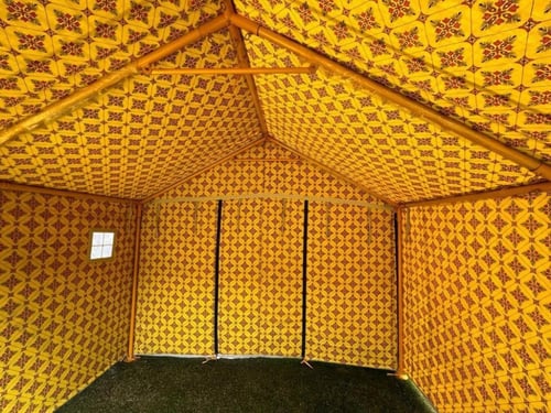 خيام راحتنا حديد 4*6 متر ضد المطر والشمس