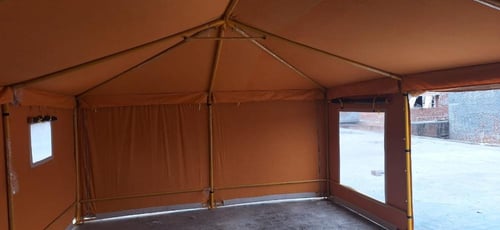 خيام راحتنا هيكل حديد 7x5 غاظ 3 سماكه 34 مل