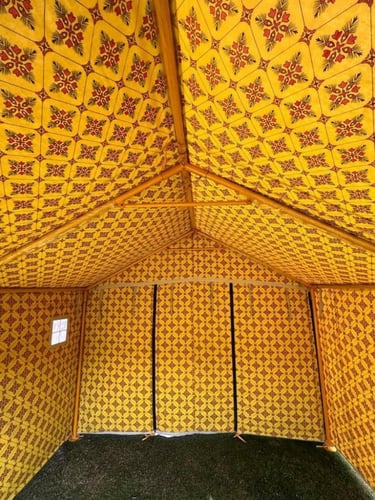 خيام راحتنا حديد 4*6 متر ضد المطر والشمس