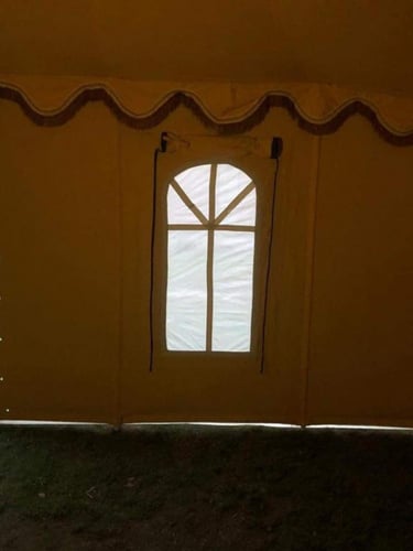 خيمة راحتنا مع جملون 12x6 ضد الماء 3 غاظ 36 مل