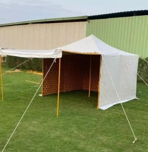 خيام سفري اللون ابيض 3*4 يارد