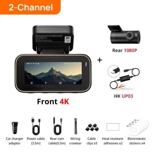 70mai – داش كام A810 Lite (دقة 4K + GPS + واي فاي 6)