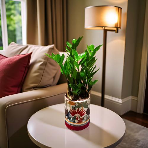 نبتة زاميا مركن بنقشة 30 سم