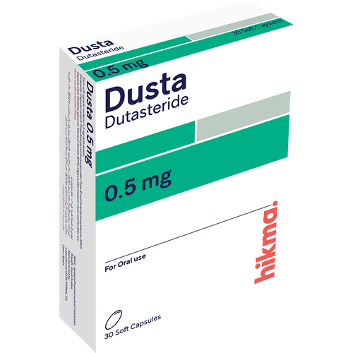 Dusta 0.5 mg dutasteride - 30 Capsules