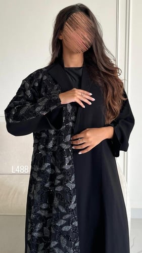 عباية كريب سبشل تطريز كمبيوتر قصة عادية