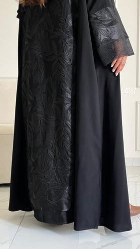 عباية كريب سبشل تطريز كمبيوتر قصة عادية