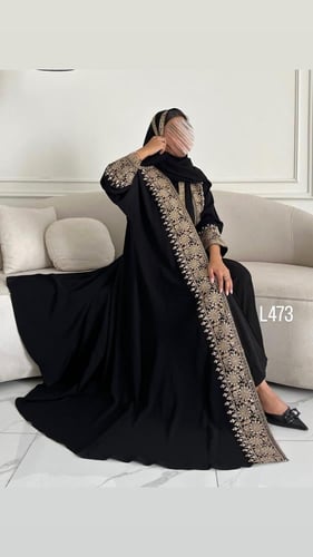 عباية كريب سبشل تطريز كمبيوتر قصة عادية