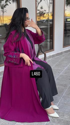 عباية كريب شك يدوي مع سديرية قصة عادية