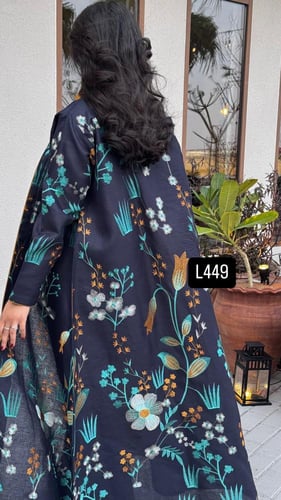 عباية لنن تطريز كمبيوتر قصة عادية