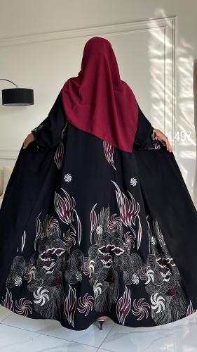 عباية كريب سبشل تطريز كمبيوتر قصة عادية ستريت