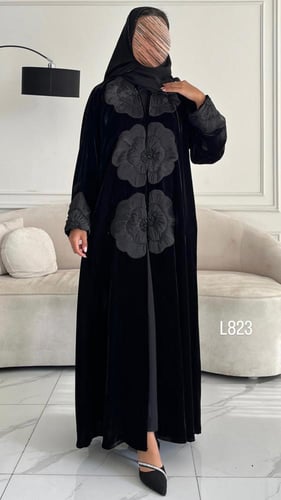 عباية كريب سبشل تطريز كمبيوتر قصة عادية ستريت