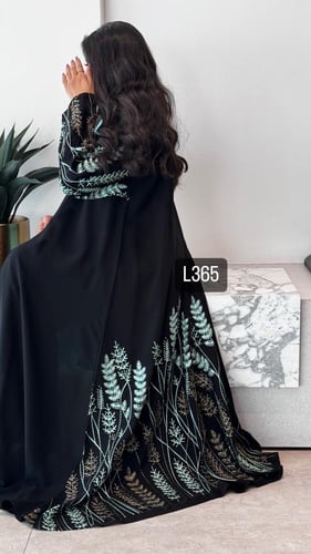 عباية كريب سبشل تطريز كمبيوتر قصة عادية ستريت