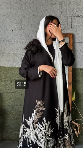 عباية كريب سبشل تطريز كمبيوتر قصة عادية ستريت