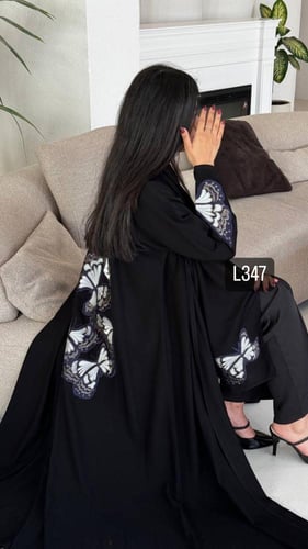 عباية كريب سبشل تطريز كمبيوتر قصة عادية ستريت