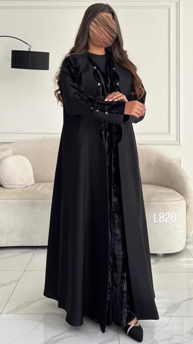 عباية كريب سبشل تطريز كمبيوتر قصة عادية ستريت