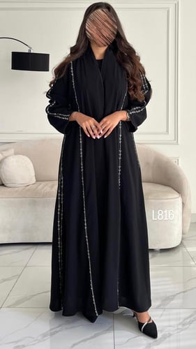 عباية كريب سبشل تطريز كمبيوتر قصة عادية ستريت