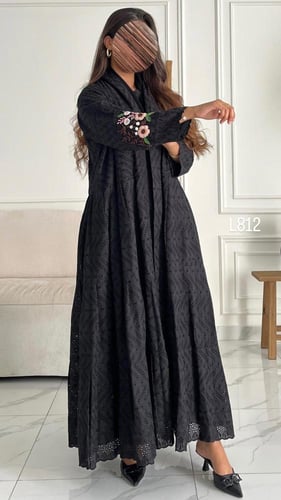 عباية ركامة مع شك يدوي قصة عادية ستريت