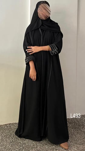 عباية كريب سبشل تطريز كمبيوتر قصة عادية