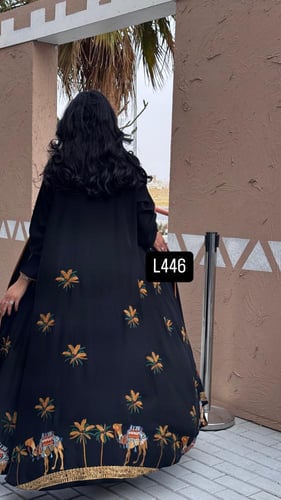 عباية كريب سبشل تطريز كمبيوتر قصة عادية ستريت