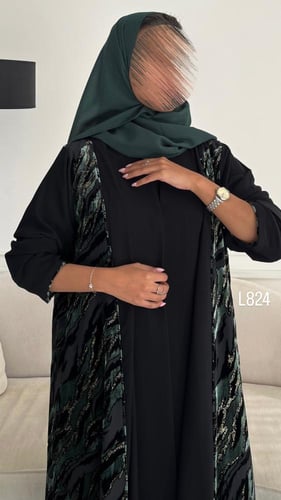 عباية كريب سبشل تطريز كمبيوتر قصة عادية ستريت