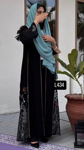 عباية كريب سبشل تطريز كمبيوتر قصة عادية ستريت