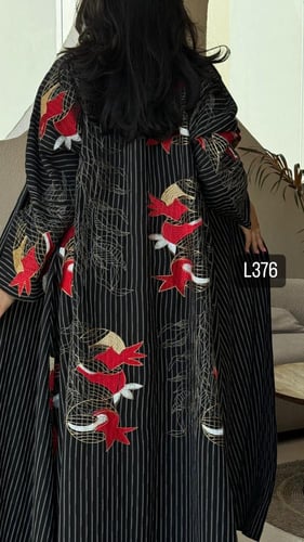 عباية كريب مخطط تطريز كمبيوتر قصة عادية ستريت