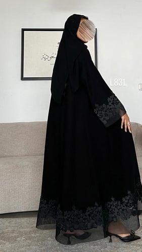 عباية كريب مع شك قصة عادية ستريت