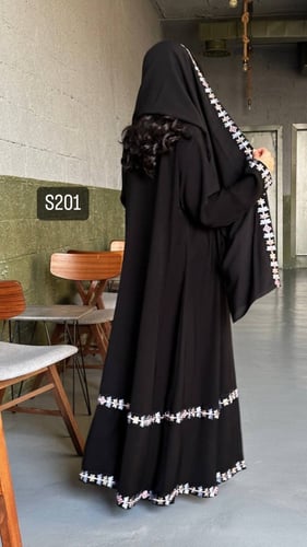 عباية كريب سبشل تطريز كمبيوتر قصة عادية ستريت