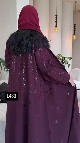 عباية كريب اوكراني مع ترتر وتطريز كمبيوتر قصة عادي...