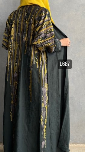 عباية كريب بحريني تطريز كمبيوتر قصة عادية ستريت