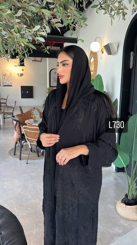 عباية كريب سبيشل تطريز كمبيوتر قصة عادية ستريت