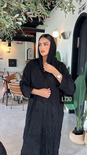 عباية كريب سبيشل تطريز كمبيوتر قصة عادية ستريت