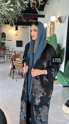 عباية كريب سبيشل تطريز كمبيوتر قصة عادية ستريت