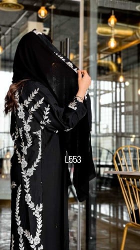 عباية كريب سبيشل تطريز كمبيوتر قصة عادية ستريت