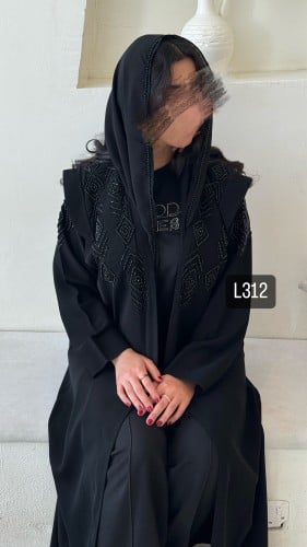 عباية كريب ملكي شك يدوي قصة عادية ستريت