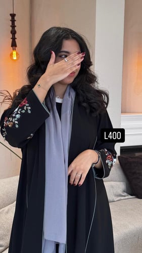 عباية كريب سبشل تطريز كمبيوتر قصة عادية ستريت