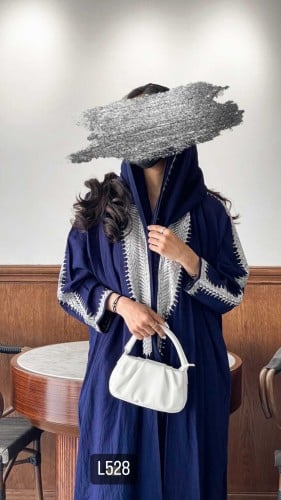 عباية كريب بحريني تطريز يدوي قصة بشت