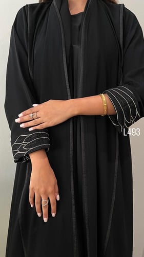 عباية كريب سبشل تطريز كمبيوتر قصة عادية